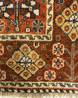 Antique Persian Qashgai Woven Circa 1890 Genuine Authentic Intricate Woven Carpet Art Santa Barbara Design Center Rugs and More
