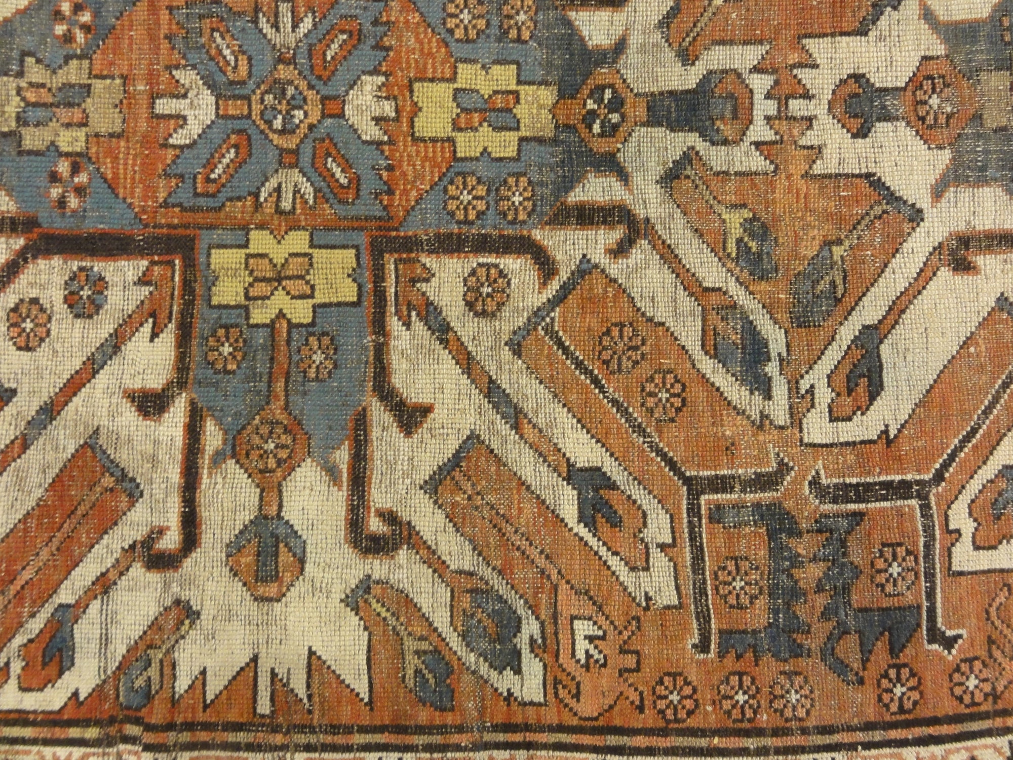 30729 Antique Eagle Kazak Chelaberd Rug