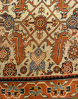 30220 Rare Antique Qashqai with Ivory Background