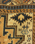30491 Antique CAucasian Leshgi Star Rug Circa 1880s