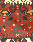 30155 Antique turkish Kelim Tribal Rug Featuring Goddess of Anatolia and Phoenixes