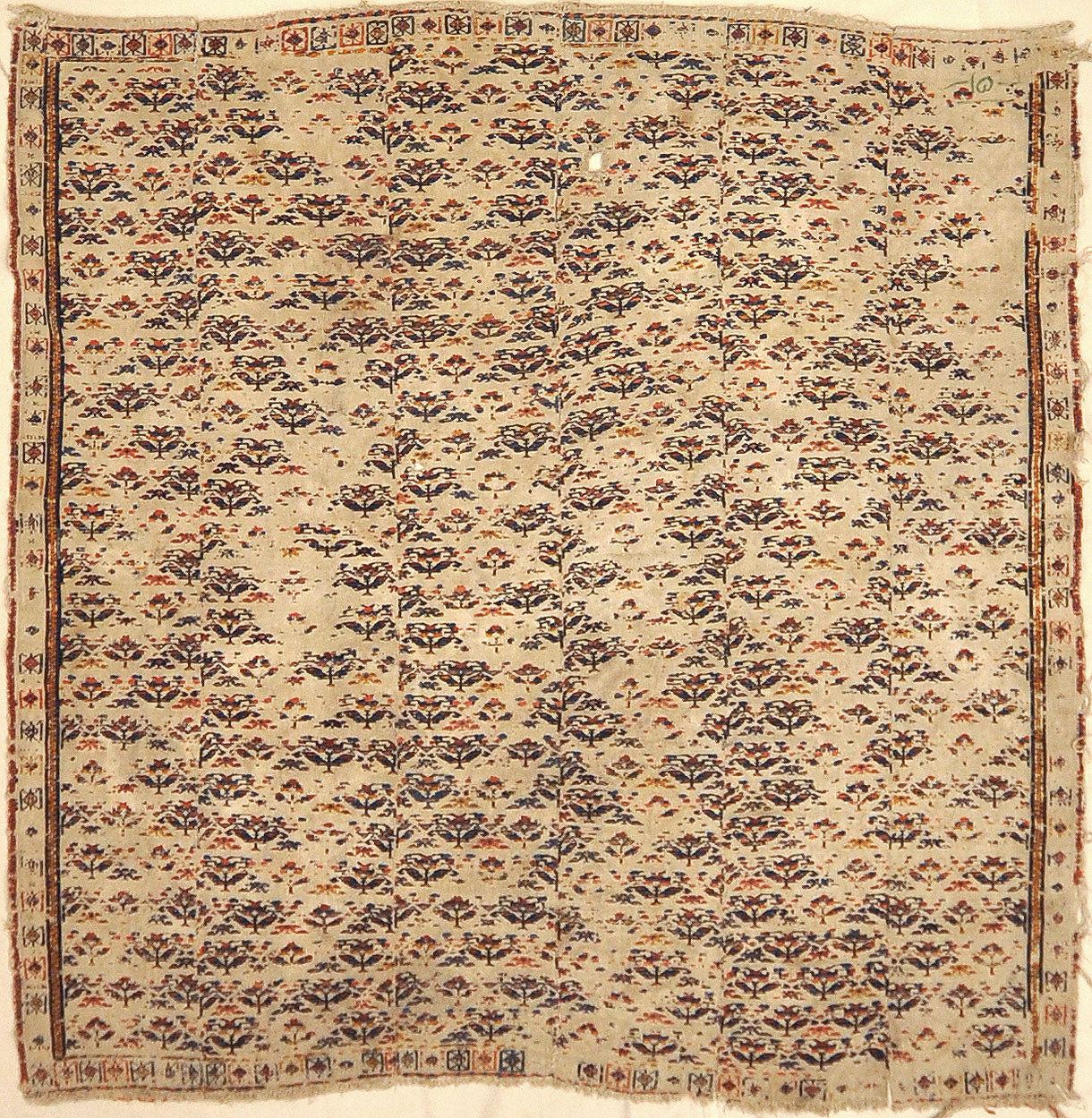 Fine Antique Soumak Rug. A piece of genuine authentic antique woven carpet art sold by Santa Barbara Design Center Rugs and More.