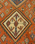 31683 Antique Qashqai large Kilim ca. 1890