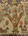 Antique Early Caucasian Proto Northern Kurdish Rug Circa 1700s. A piece of antique woven carpet art sold by Santa Barbara Design Center, Rugs and More.