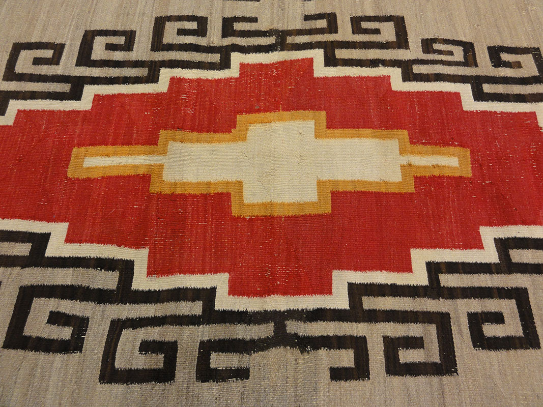 31243 Large Antique Navajo Rug circa 1890-1900