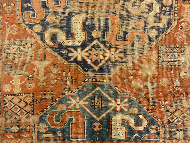 Antique Caucasian Kazak C. 1850 Rugs & More-Santa Barbara Design Center