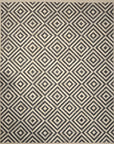 Modern Charcoal Ivory Rug 33002
