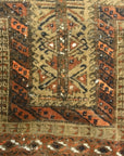 An antique, original Persian Baluch rug. A piece of genuine and authentic carpet art sold at Santa Barbara Design Center. Rugs and More. An antique, original Persian Baluch rug. A piece of genuine and authentic carpet art sold at Santa Barbara Design Center. Rugs and More.