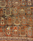 31636 Antique Khamseh botteh Signed and Dated