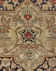 28271 Rare important Kermanshah in a Safavid Design with Garden of Paradise and wild animls and Mythical creatures and dragons. woven ca.1850 or earlier
