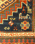 Caucasian Marriage Rug From 1880s. A piece of genuine antique woven carpet art sold by the Santa Barbara Design Center, Rugs and More.