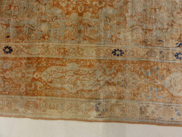 Rare 1800s Classical Silk Tabriz from Northwest Persia 30033