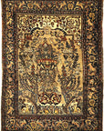 Very Rare and Unusual Antique Bakhtiari Rug. A piece of genuine authentic antique woven carpet art sold by Santa Barbara Design Center Rugs and More.