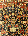 30699 Very Rare Antique millefleure Qashqai 1001 Flowers Rug