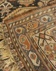 Antique Persian Qashqai featuring Tribal Flowers. A piece of genuine handwoven carpet art sold by Santa Barbara Design Center Rugs and More.
