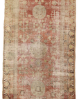 Antique Khotan Rug, 6x12, beautifully worn and beautiful.
