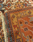 30220 Rare Antique Qashqai with Ivory Background