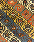 30656 Unique Rare Jaf Kurd Rug Circa 1860s rainbow
