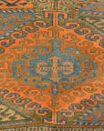 An antique original Mushwani Baluch rug handwoven in Afghanistan. A piece of genuine, authentic woven carpet art. Sold by Santa Barbara Design Center.