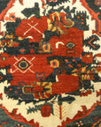 Antique Armenian Gole Farangi Rug A piece of woven antique carpet art sold by the Santa Barbara Design Center Rugs and More.