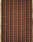Fine Striped Turkish Jajim Textile. A piece of antique woven carpet art sold by Santa Barbara Design Center Rugs and More in Santa Barbara California.