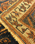 Afshar Botteh Bagface circa 1880. A piece of antique woven carpet art sold by Santa Barbara Design Center Rugs and More in Santa Barbara, California.