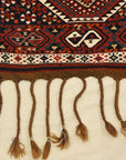 31696 Antique Sivas Kilim with metal tread