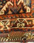 Antique Khamseh Bag Face. Rugs & More in the Santa Barbara Design Center. This is a made from fine craftsmanship and lustrous wool.