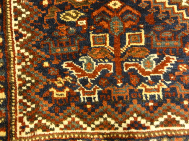 Antique Kahmseh Chicken Rug 30072
