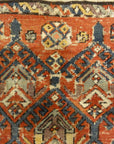 Antique Rare Size and Design Soumak Rug. A piece of genuine antique woven carpet art sold by the Santa Barbara Design Center, Rugs and More.