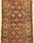 Antique Rare Size and Design Soumak Rug. A piece of genuine antique woven carpet art sold by the Santa Barbara Design Center, Rugs and More.