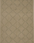Blue and Beige Modern Trellised Rug. A piece of genuine woven carpet art sold by the Santa Barbara Design Center, Rugs and More.