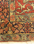 Antique Persian Kerman Ravar Rug: 1001 Flowers