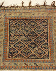 Antique Soumakh Herati Rug. A piece of antique woven carpet art sold at Santa Barbara Design Center Rugs and More in Santa Barbara, California.