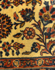 Antique Persian Wool Kashan Kork circa 19th Century