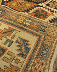 Antique Shirvan Runner Rug. A piece of authentic antique genuine woven carpet art sold by Santa Barbara Design Center, Rugs and More.