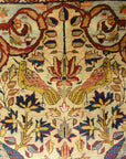 30103 Fine Antique Silk Persian Kashan Tree of Life Rug