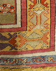 Antique Kirsehir Circa 18th Century. A piece of genuine authentic antique woven carpet art sold by Santa Barbara Design Center Rugs and More.