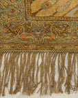 30636 important Ottoman gift to Tzar of russia made with gold, silver and silk treads in Garden of Paradise design