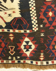 30155 Antique turkish Kelim Tribal Rug Featuring Goddess of Anatolia and Phoenixes