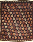 Rare 1870s Antique Boteh Afshar. A piece of authentic genuine antique woven carpet art sold by Santa Barbara Design Center, Rugs and More.