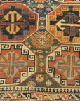 30641 antique Kazak Memling Gul Rug