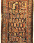 Rarest Antique Maraseli Shirvan Caucasian Prayer Rug. A piece of genuine woven carpet art sold by the Santa Barbara Design Center, Rugs and More.