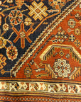 30654 Antique Qashqai Kashkuli Rug ca.1850