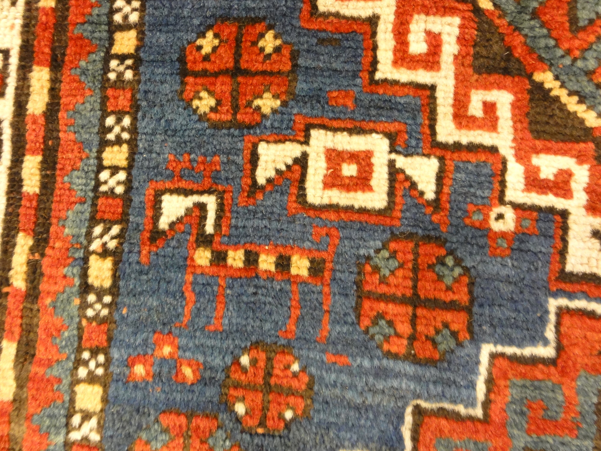 30530 Antique Kazak Rug Circa 1880