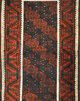 Antique Original Afghani Beluch Circa 1900. A piece of genuine woven carpet art sold by the Santa Barbara Design Center, Rugs and More.