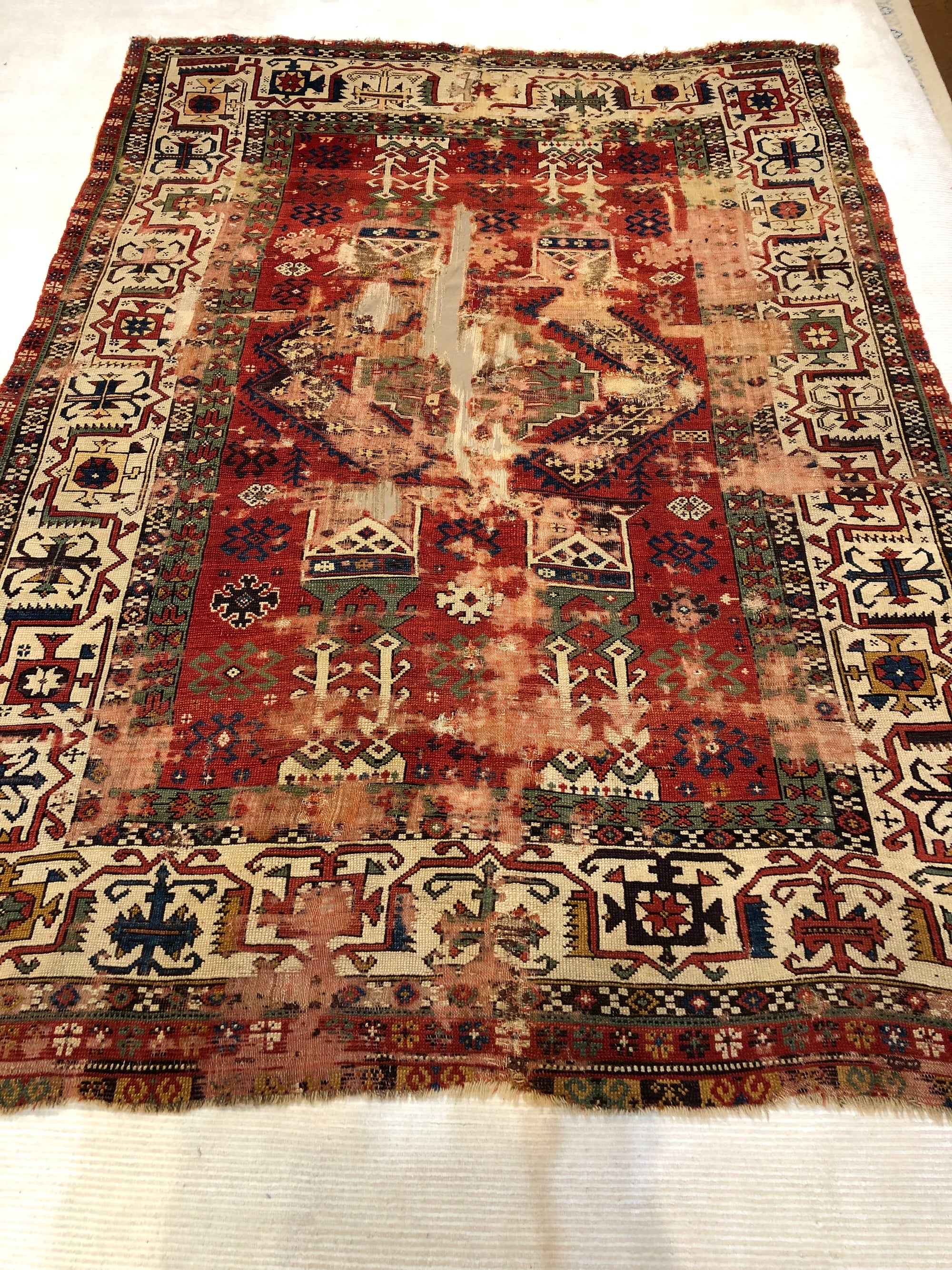 17th Century Turkish Konya Rug 37889