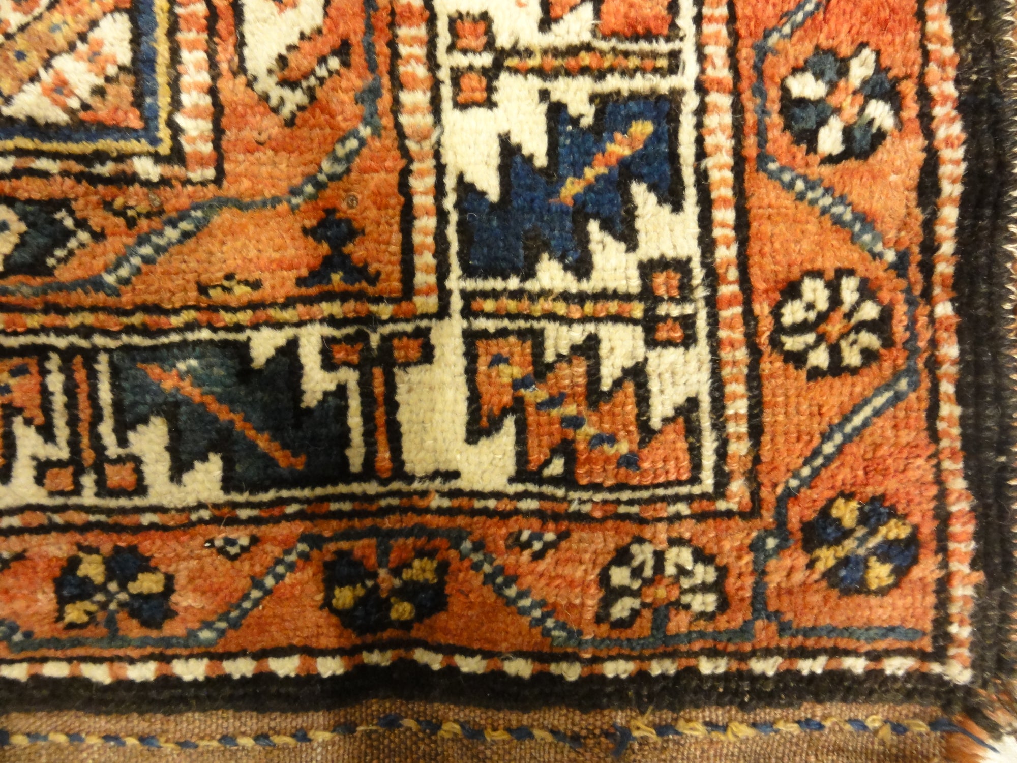 Antique Persian Kurdish Rug Wool Foundation Circa 1880 - Rugs & More Oriental Carpet