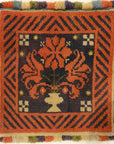 Antique Swedish Floral Pile Rug. A piece of genuine antique woven carpet art sold at Santa Barbara Design Center Rugs and More.
