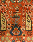 Proto Shahsavan Soj-Bolagh rug ca. 1800 in perfect condition. Classical Tribal art from Kourosh Collection. World class tribal rug at its best.